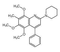 5 6 8 Trimetoxi 7 Metil 4 Fenil 2 Piperidin 1 Il Quinolina CAS 199281