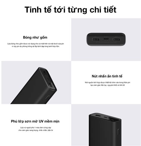 Pin sạc dự phòng Xiaomi Gen 3 Pro 50w 20000mAh - Xiaomi Việt Nam - Phân ...