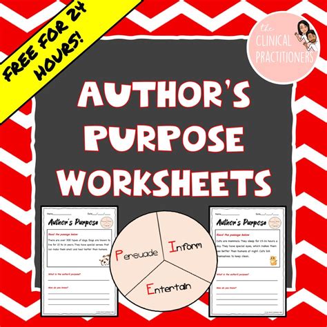 Authors Purpose Practice Worksheet