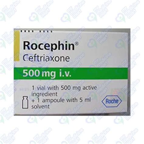 Rocephin IV 500mg Injection 1 vial