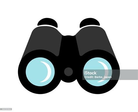 Binoculars Field Glasses Vector Icon Illustration Stock Illustration Download Image Now