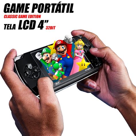 V Deo Game Port Til Console Usb Emuladores Cl Ssicos Tela Lcd Bit