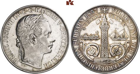 Franz Josef I 1848 1916 Doppelter Vereinstaler 1857 A Wien Dav 20