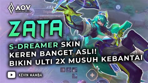 ZATA S DREAMER SKIN LANGSUNG ULTI 2X BERTURUT PAS WAR AoV 傳說對決