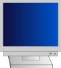 Monitor With Power Light Clip Art At Clker Vector Clip Art Online