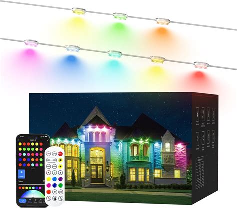 Permanent Outdoor Lights Ft Smart Rgb Christmas Lights Led