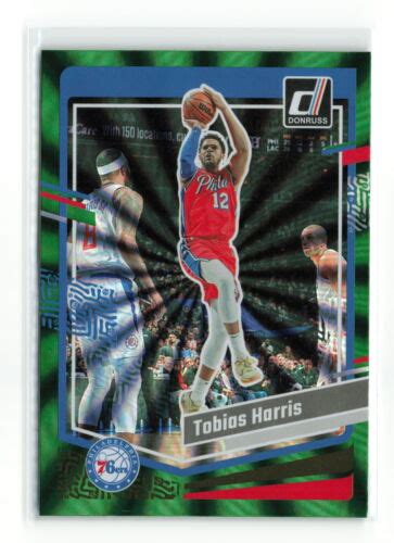 TOBIAS HARRIS 4 2023 24 PANINI DONRUSS 76ERS GREEN LASER EBay