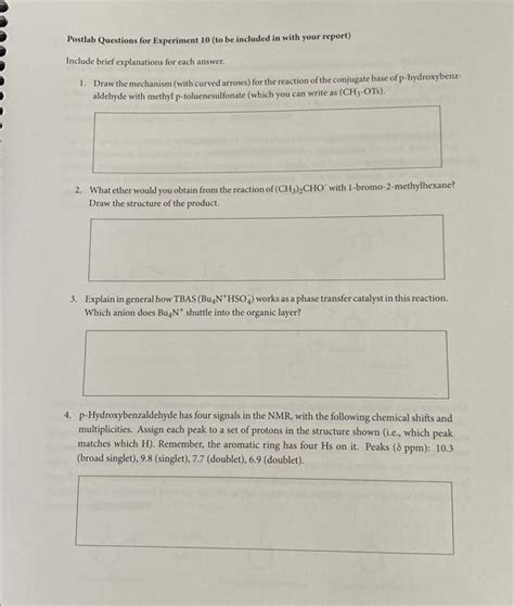 Solved Postlab Questions For Experiment 10 To Be Included Chegg