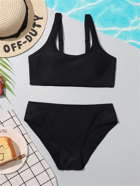 Girls Plain Bikini Swimsuit Artofit