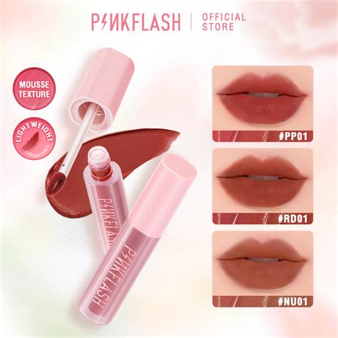 Pinkflash In High Pigment Lip Tint Velvet Airy Matte Lipstick Nude Waterproof Lips Makeup