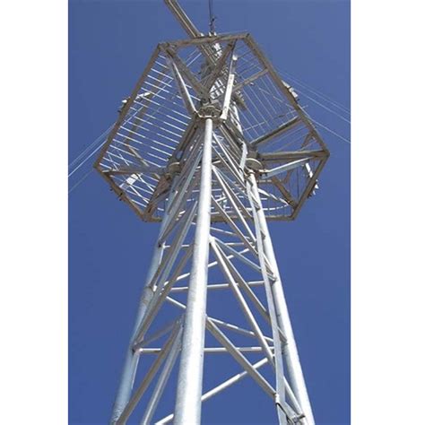 Galvanized Round Steel Guyed Telecom Antenna Tower Made In China