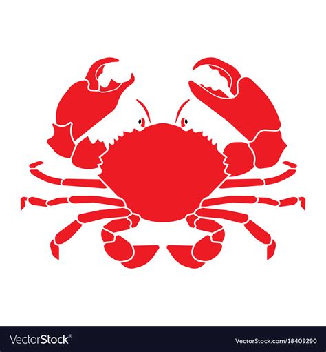 Red Crab Royalty Free Vector Image VectorStock