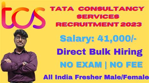 Tcs Recruitment 2023 Tcs Off Campus Drive 2023 Tcs Latest Hiring Tcs Jobs 2023 Youtube