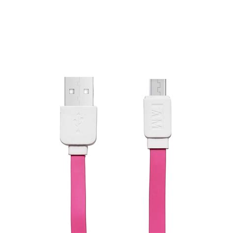 Cabo USB FAM FCA F812 120cm 2A Micro USB Pink The Kase Store