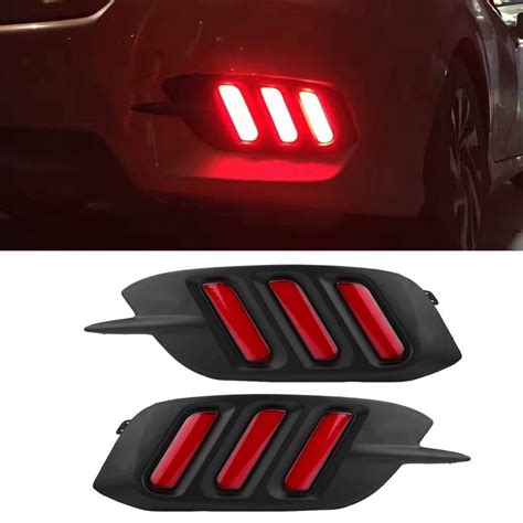 Luces Led De Se Alizaci N Drl Para Honda Civic Luz Trasera De Freno