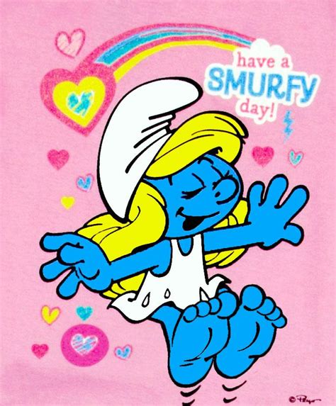 Smurfette Have A Smurfy Day Smurfs Drawing Smurfette Cute Love Memes