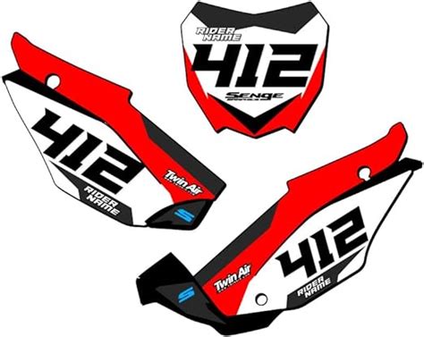 Amazon Crf Sg Custom Mx Number Plates Senge