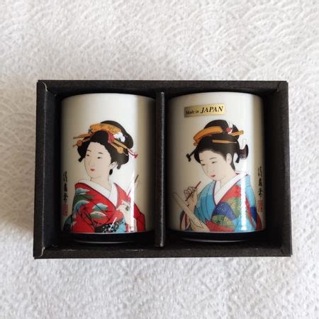 Japanese Yunomi Tea Cups Pair Bijinga J Okini Products From Japan