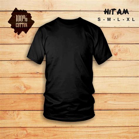 Detail Mentahan Kaos Polos Hitam Belakang Koleksi Nomer