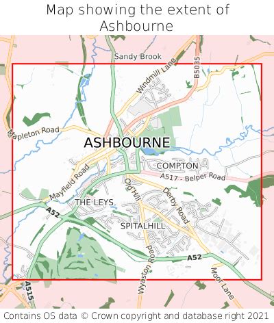 ashbourne ashbourne   map