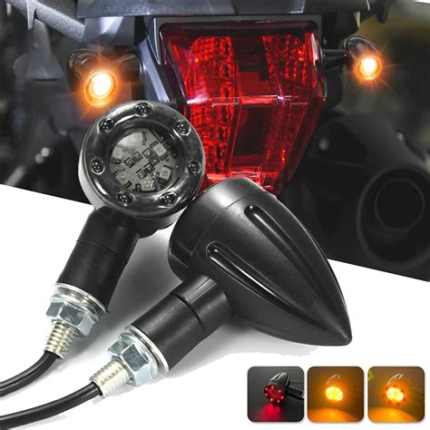 St Ck Motorrad Kugel Led Bremse L Uft Blinker R Cklicht Motorrad