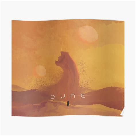 "Dune 2021. Fan Art. Sandworm" Poster for Sale by Coloor | Redbubble