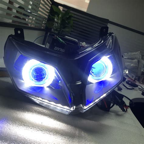 Benelli faro delantero para motocicleta luz LED de xenón Ojo de Ángel