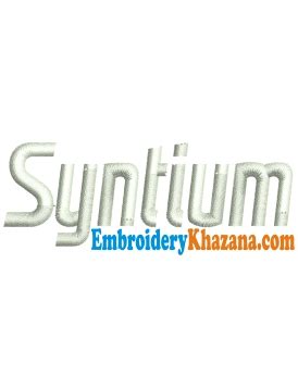 Syntium Logo Embroidery Design | Petronas Syntium Embroidery Patterns