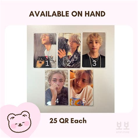 V Of Bts Layover Photocards Bobo Kpop Store