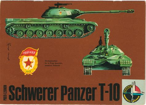 Sowjetischer Schwerer Panzer T 10 1 25 DDR Verlag Junge Welt Band