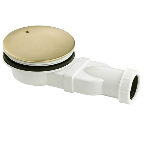 JTP VOS Slim Shower Waste Brushed Brass 23502BBR