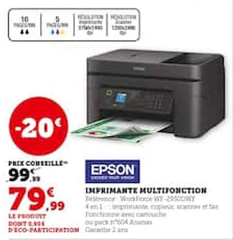 Promo Imprimante Multifonction Epson Chez Hyper U Icatalogue Fr