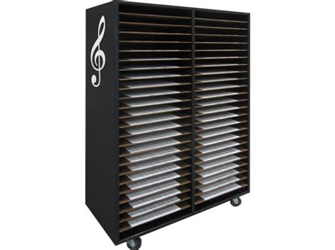 Mobile Music Folio Cabinet 48 Shelves Msc Folio 48 Music Folio