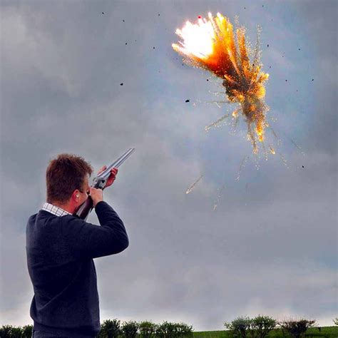 Exploding Clay Pigeon Targets | The Present Finder