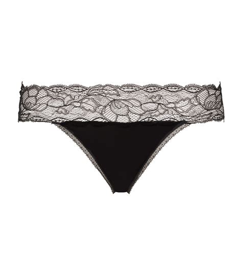 Calvin Klein Lace Trim Bikini Briefs Harrods US