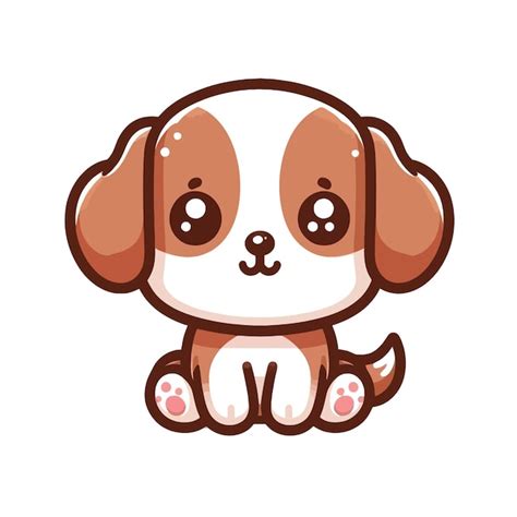 Premium Vector Cute Dog Cartoon Illustration