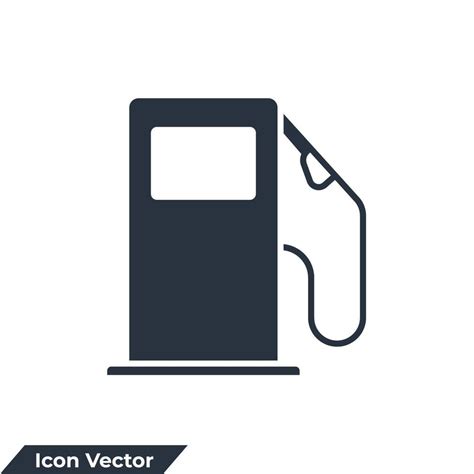 gas station icon logo vector illustration. fuel pump symbol template for graphic and web design ...