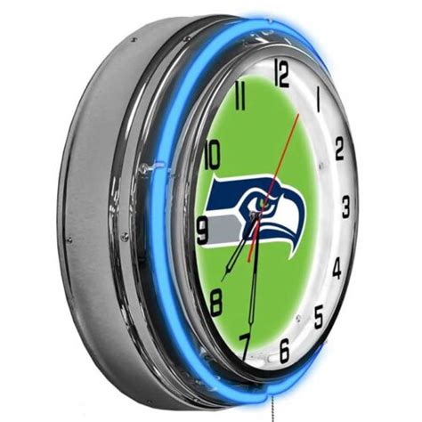 Imperial Seattle Seahawks 18 Neon Clock