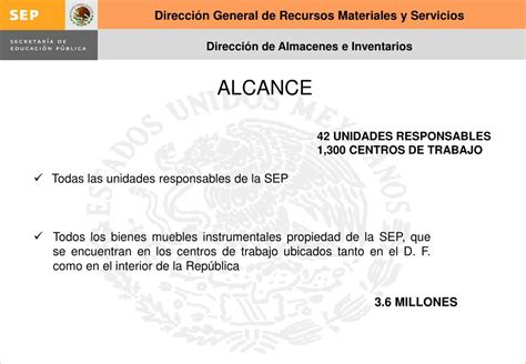 PPT LEVANTAMIENTO FÍSICO DEL INVENTARIO POR ADMINISTRACIÓN EN LA SEP