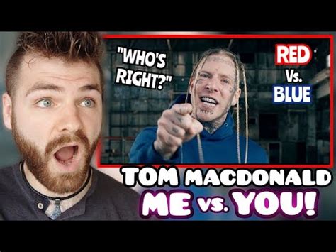 British Guy Reacts To Tom Macdonald Me Vs You Reaction Youtube