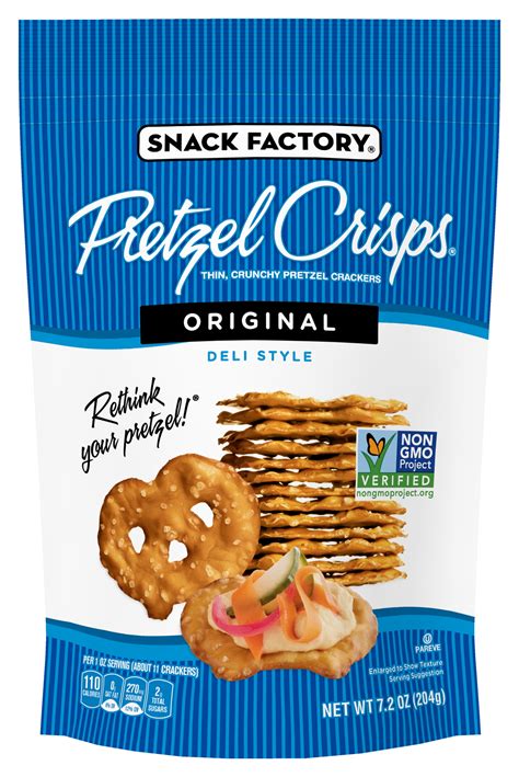 Snack Factory Pretzel Crisps Original Flavor 7 2 Oz Walmart