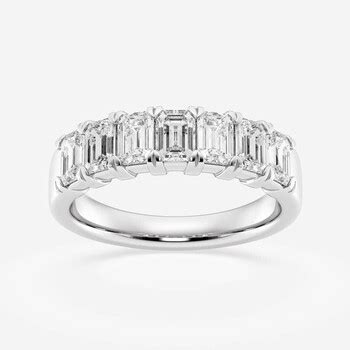 Brilliant Diamond 14K White Gold 5 CTTW Emerald Cut LAB GROWN Diamond