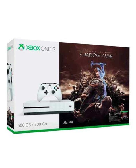 Consola Xbox One S Blanco Gb Con Middle Earth Shadow Of War Gameplanet