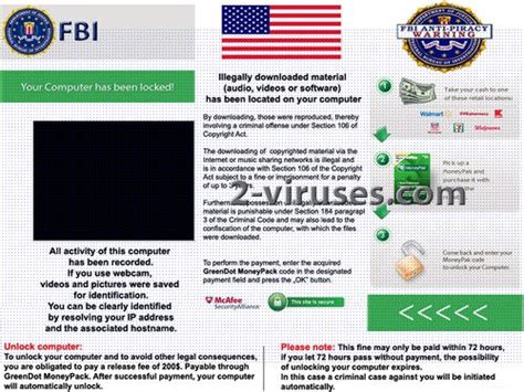 FBI Anti Piracy Warning - Dedicated 2-viruses.com