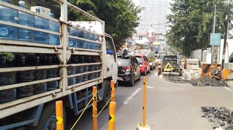 Imbas Revitalisasi Trotoar Di Jalan Cikini Raya Ini Jalur