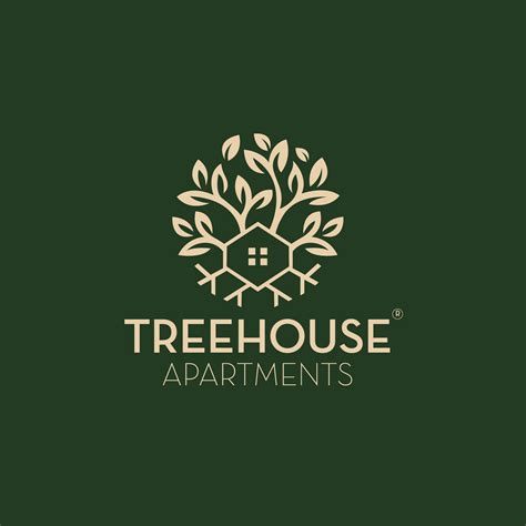 Treehouse Apartments Logo Design Mark Behance