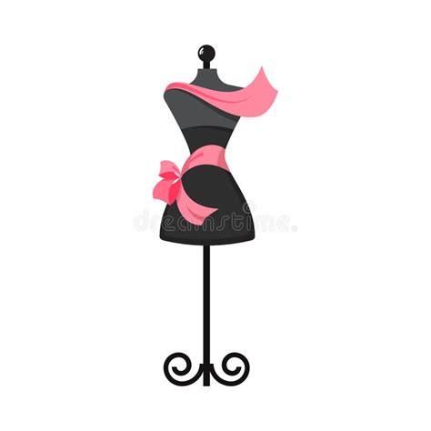 Two Dummy Dress Illustration Vector Stock Vector - Illustration of boutique, form: 66658583