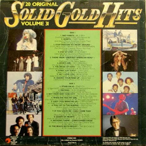 Solid Gold Hits Volume Just For The Record