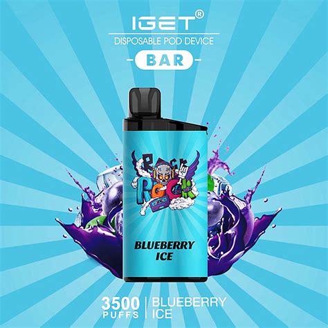 Iget Bar Blueberry Ice Puffs Mg Nicotine