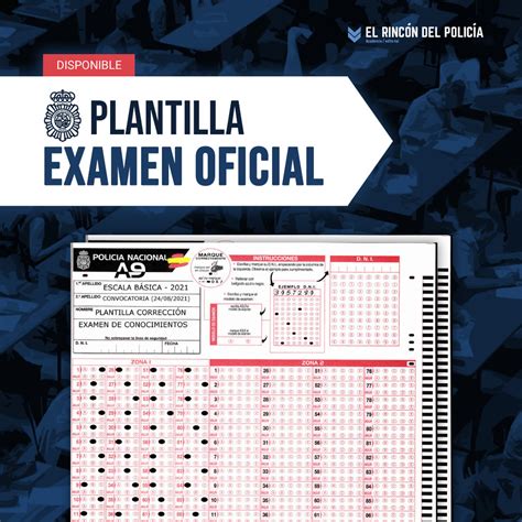 Examen OFICIAL Oposición Policía Nacional Escala Básica